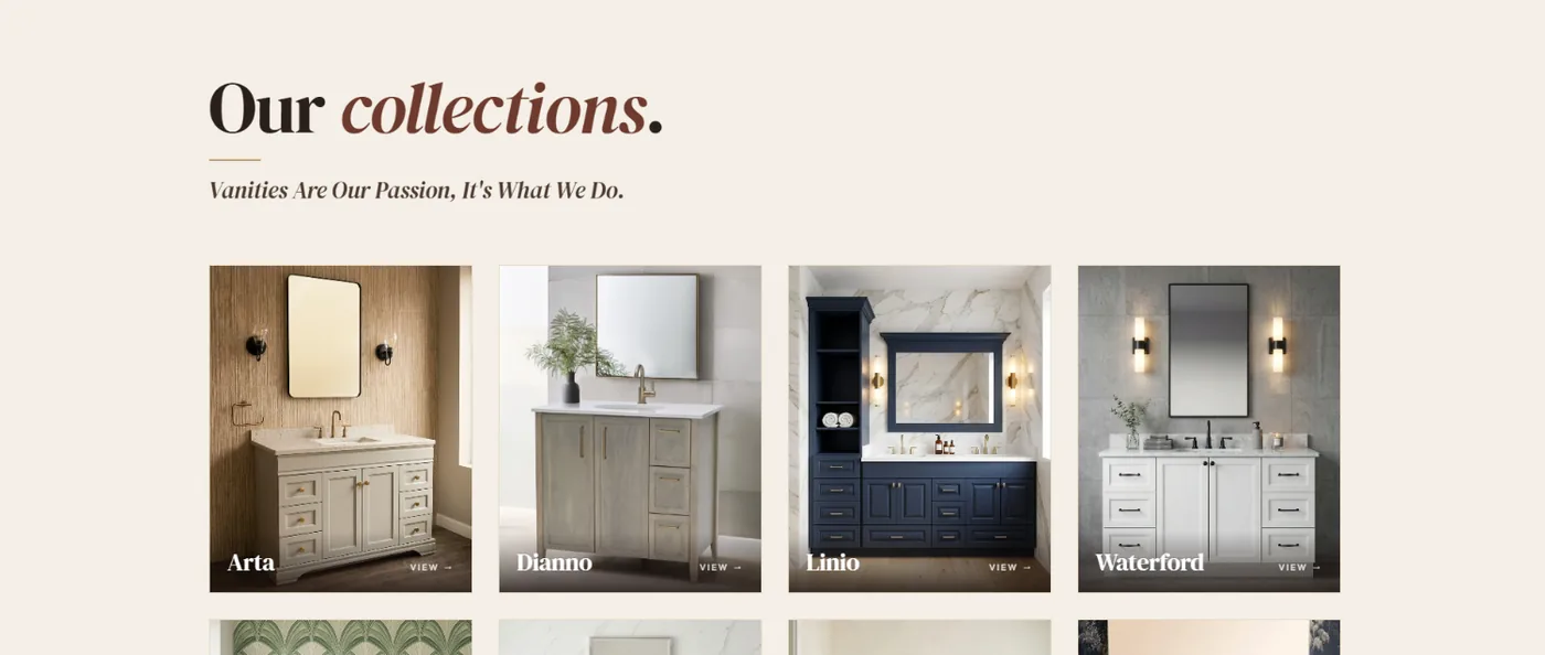 NY Vanity — product grid